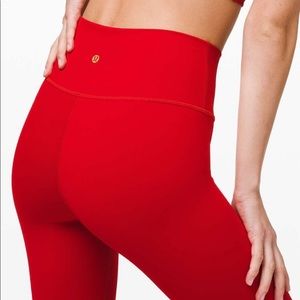 Lululemon dark red leggings